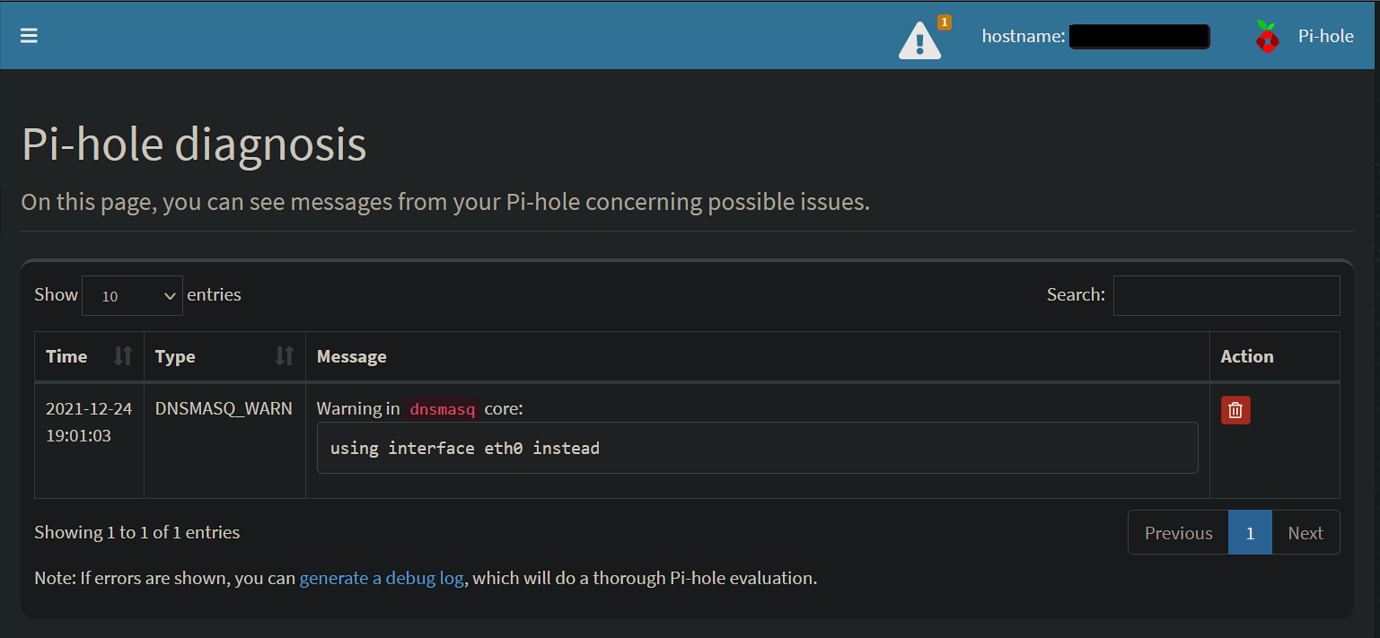 Warning In Dnsmasq Core: Using Interface Eth0 Instead (Pi-Hole Running ...