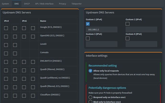 pihole DNS