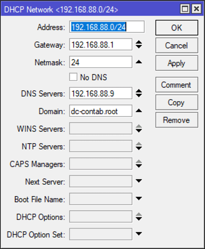 dhcp network