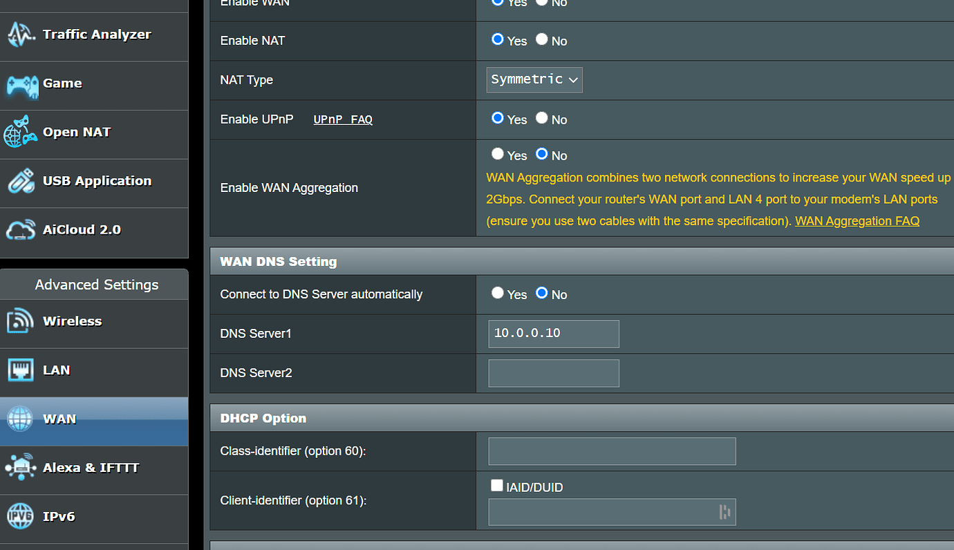 Роутер asus проблема с dns