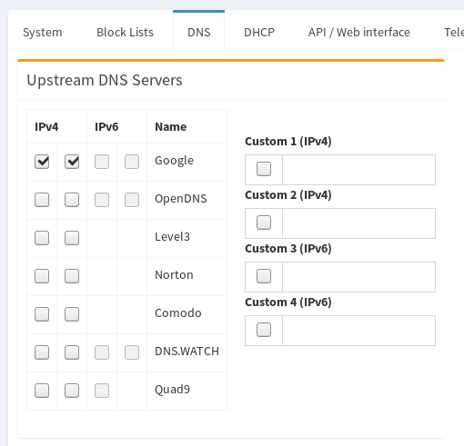 Enter multiple custom DNS-servers? - Community Help - Pi-hole Userspace