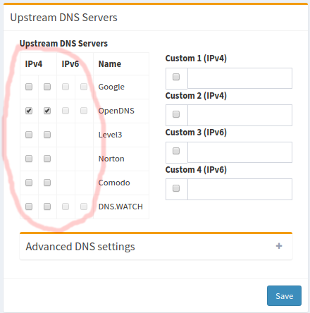 upsteamdns