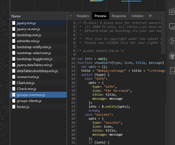 Group management dashboard keeps loading - Help - Pi-hole Userspace