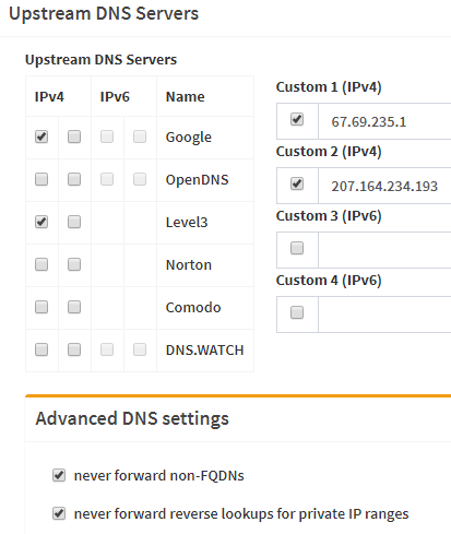 Enter multiple custom DNS-servers? - Community Help - Pi-hole Userspace