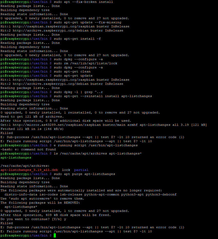 Apt-listchanges error - Community Help - Pi-hole Userspace