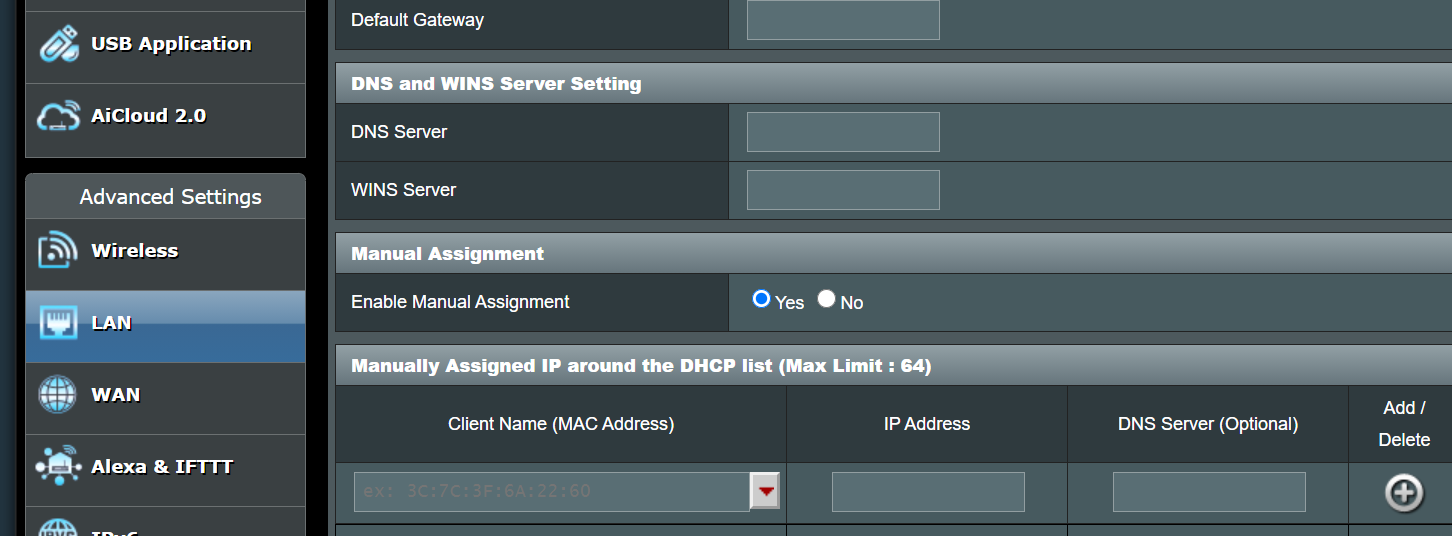 Configuring DNS Server LAN or WAN Settings on ASUS Router? - Community Help - Pi-hole Userspace