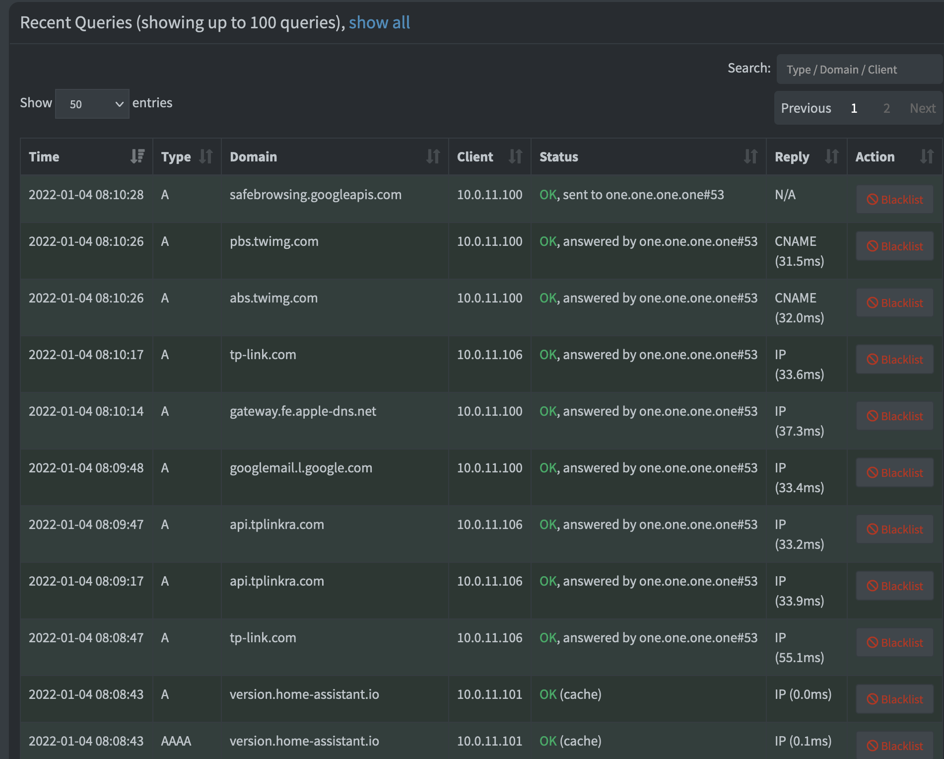 Unable To Resolve Hostnames - Help - Pi-hole Userspace