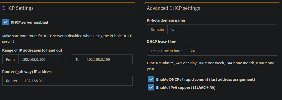 DNSMASQ_WARN - DHCP Eth0 No Addr/ Lo No Addr Range - Help - Pi-hole ...