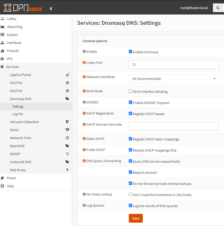 opnsense pihole