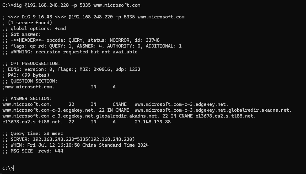 The upstream server of the pihole container is the host 5353 which ...